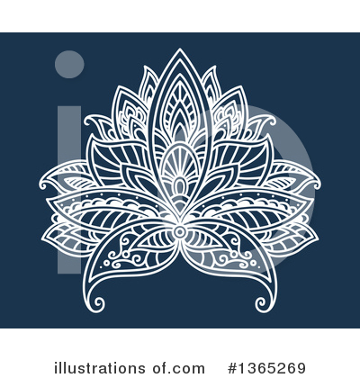 Royalty-Free (RF) Lotus Clipart Illustration by Vector Tradition SM - Stock Sample #1365269