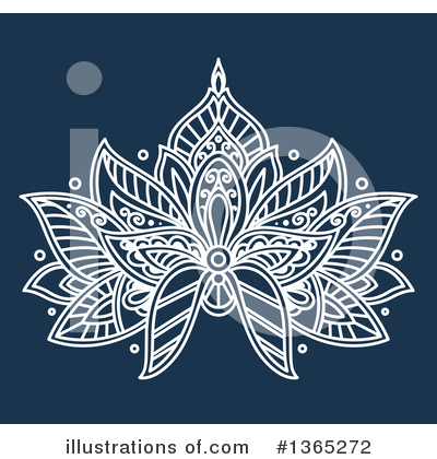 Royalty-Free (RF) Lotus Clipart Illustration by Vector Tradition SM - Stock Sample #1365272