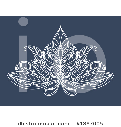 Royalty-Free (RF) Lotus Clipart Illustration by Vector Tradition SM - Stock Sample #1367005
