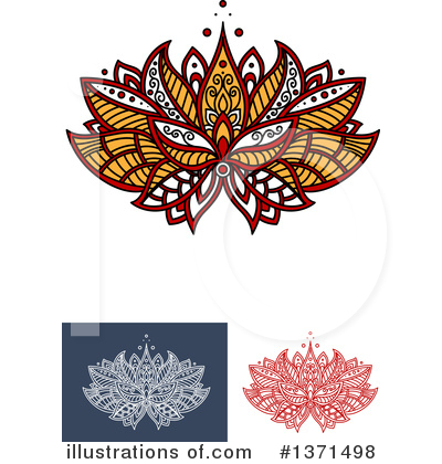 Royalty-Free (RF) Lotus Clipart Illustration by Vector Tradition SM - Stock Sample #1371498