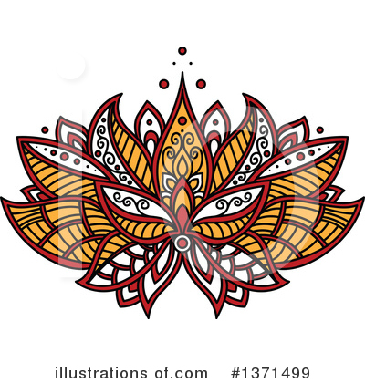 Royalty-Free (RF) Lotus Clipart Illustration by Vector Tradition SM - Stock Sample #1371499