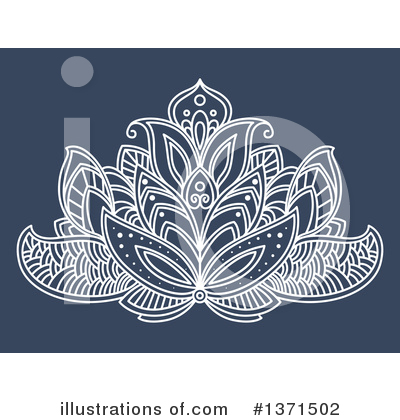 Henna Flowers Clipart #1371502 by Vector Tradition SM