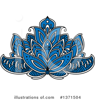 Henna Flowers Clipart #1371504 by Vector Tradition SM