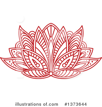 Henna Flowers Clipart #1373644 by Vector Tradition SM