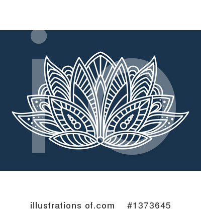 Henna Flowers Clipart #1373645 by Vector Tradition SM