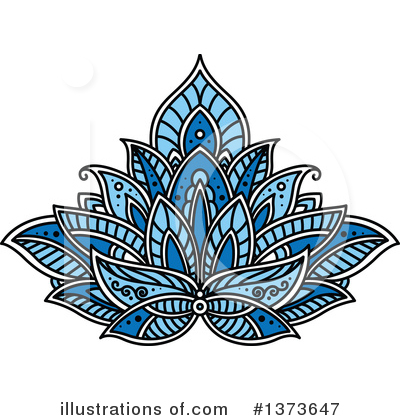Royalty-Free (RF) Lotus Clipart Illustration by Vector Tradition SM - Stock Sample #1373647