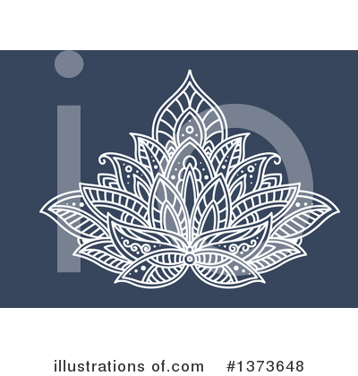 Henna Flowers Clipart #1373648 by Vector Tradition SM