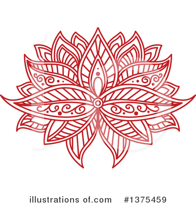 Royalty-Free (RF) Lotus Clipart Illustration by Vector Tradition SM - Stock Sample #1375459