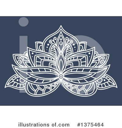 Henna Flowers Clipart #1375464 by Vector Tradition SM