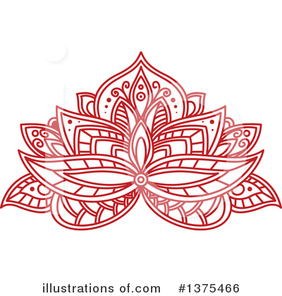 Royalty-Free (RF) Lotus Clipart Illustration by Vector Tradition SM - Stock Sample #1375466