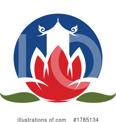 Royalty-Free (RF) Lotus Clipart Illustration by Vector Tradition SM - Stock Sample #1785134