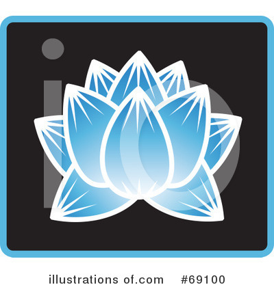 Royalty-Free (RF) Lotus Flower Clipart Illustration by Rosie Piter - Stock Sample #69100