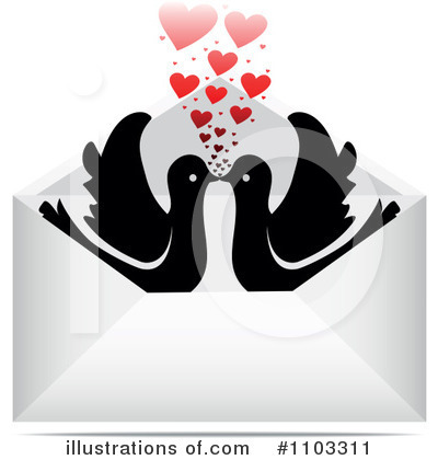 Royalty-Free (RF) Love Birds Clipart Illustration by Andrei Marincas - Stock Sample #1103311