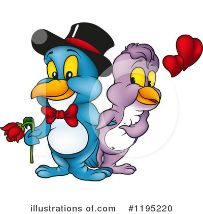 Royalty-Free (RF) Love Birds Clipart Illustration by dero - Stock Sample #1195220