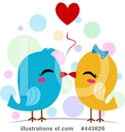 Royalty-Free (RF) Love Birds Clipart Illustration by BNP Design Studio - Stock Sample #443826