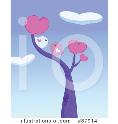Royalty-Free (RF) Love Birds Clipart Illustration by yayayoyo - Stock Sample #87914