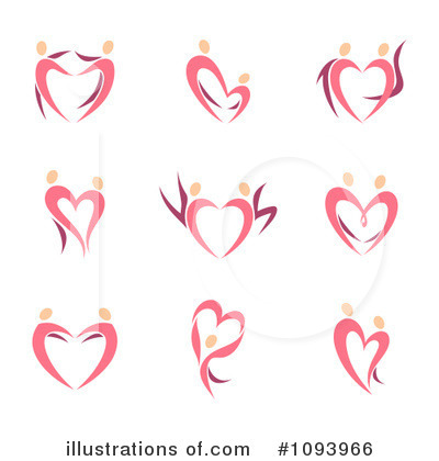 Pink Heart Clipart #1093966 by elena