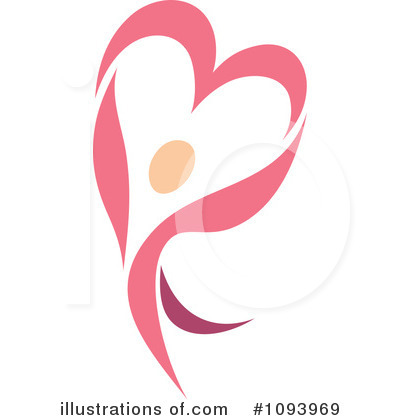 Pink Heart Clipart #1093969 by elena