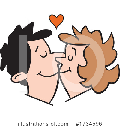 Couple Clipart #1734596 by Johnny Sajem