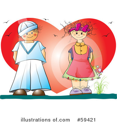 Royalty-Free (RF) Love Clipart Illustration by pauloribau - Stock Sample #59421