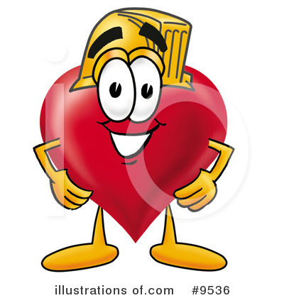 Royalty-Free (RF) Love Heart Clipart Illustration by Mascot Junction - Stock Sample #9536
