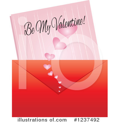 Royalty-Free (RF) Love Letter Clipart Illustration by Pams Clipart - Stock Sample #1237492