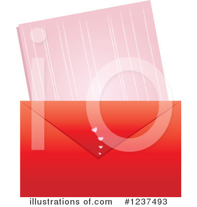 Royalty-Free (RF) Love Letter Clipart Illustration by Pams Clipart - Stock Sample #1237493