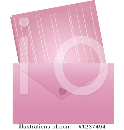 Royalty-Free (RF) Love Letter Clipart Illustration by Pams Clipart - Stock Sample #1237494