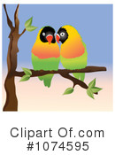 Lovebirds Clipart #1074595 by Pams Clipart