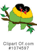 Lovebirds Clipart #1074597 by Pams Clipart