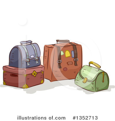 Royalty-Free (RF) Luggage Clipart Illustration by BNP Design Studio - Stock Sample #1352713