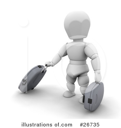 Royalty-Free (RF) Luggage Clipart Illustration by KJ Pargeter - Stock Sample #26735