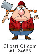 Lumberjack Clipart #1124666 by Cory Thoman