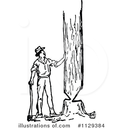 Royalty-Free (RF) Lumberjack Clipart Illustration by Prawny Vintage - Stock Sample #1129384