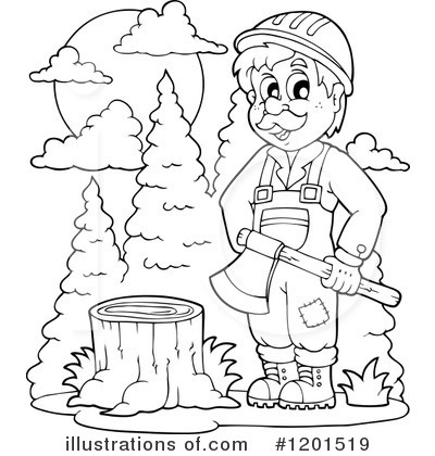 Lumberjack Clipart #1201519 by visekart