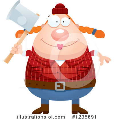 Royalty-Free (RF) Lumberjack Clipart Illustration by Cory Thoman - Stock Sample #1235691
