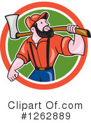 Lumberjack Clipart #1262889 by patrimonio