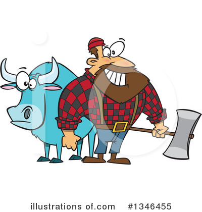 Royalty-Free (RF) Lumberjack Clipart Illustration by toonaday - Stock Sample #1346455
