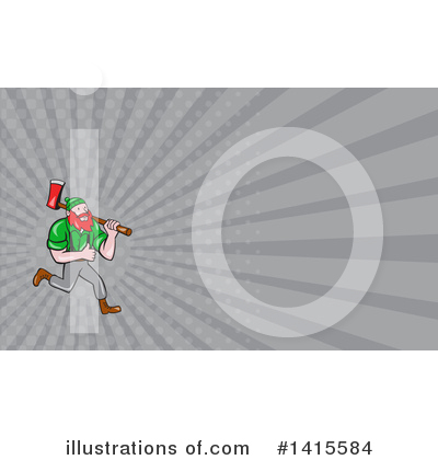 Royalty-Free (RF) Lumberjack Clipart Illustration by patrimonio - Stock Sample #1415584