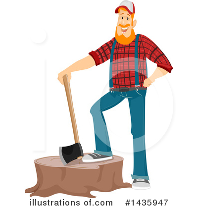 Royalty-Free (RF) Lumberjack Clipart Illustration by BNP Design Studio - Stock Sample #1435947