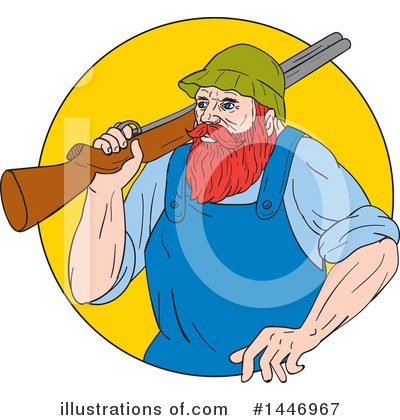 Royalty-Free (RF) Lumberjack Clipart Illustration by patrimonio - Stock Sample #1446967
