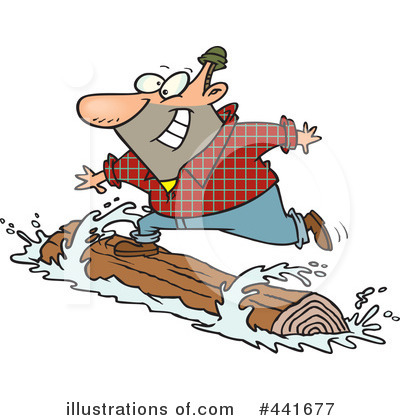 Royalty-Free (RF) Lumberjack Clipart Illustration by toonaday - Stock Sample #441677