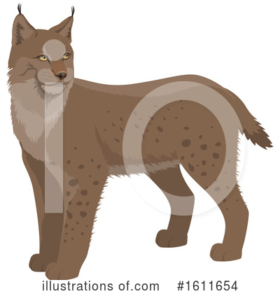 Bobcat Clipart #1611654 by Vector Tradition SM