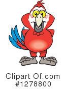 Macaw Clipart #1278800 by Dennis Holmes Designs
