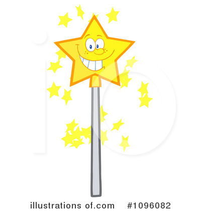 Royalty-Free (RF) Magic Wand Clipart Illustration by Hit Toon - Stock Sample #1096082