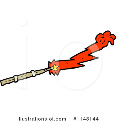 Royalty-Free (RF) Magic Wand Clipart Illustration by lineartestpilot - Stock Sample #1148144