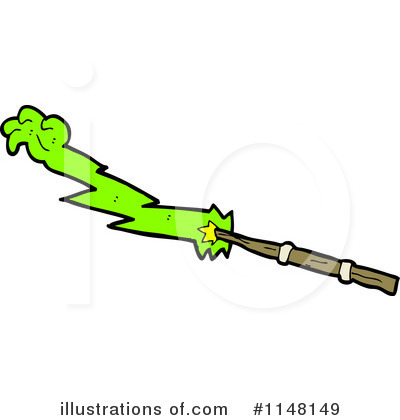 Royalty-Free (RF) Magic Wand Clipart Illustration by lineartestpilot - Stock Sample #1148149