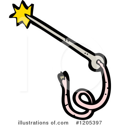 Royalty-Free (RF) Magic Wand Clipart Illustration by lineartestpilot - Stock Sample #1205397