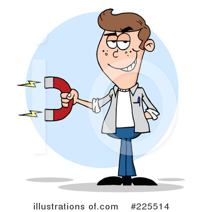 Royalty-Free (RF) Magnet Clipart Illustration by Hit Toon - Stock Sample #225514