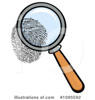 Royalty-Free (RF) Magnifying Glass Clipart Illustration by Hit Toon - Stock Sample #1095592